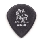 Dunlop Picks Nylon Standard Gator Grip Jazz lll 1.4mm #6 pkg