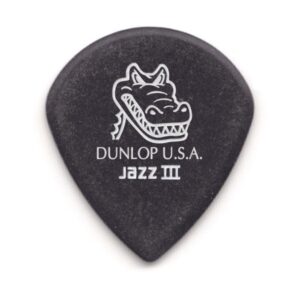 Dunlop Picks Nylon Standard Gator Grip Jazz lll 1.4mm #6 pkg