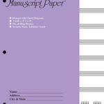 Hal Leonard Bass Guitar Tablature Manuscript Paper (Purple Cover)