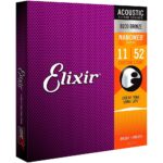 Elixir Nanoweb 80/20 Bronze Custom Light Gauge Acoustic Strings