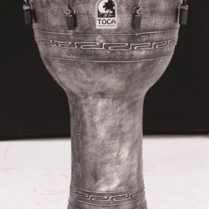 Toca Freestyle Antique-Finish Djembe 14 in. Silver