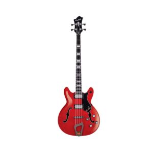 Hagstrom Viking Bass Guitar Wild Cherry Transparent