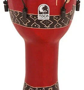 Toca Freestyle 14 Djembe Extended Rim Bali Red with Bag