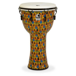 Toca Freestyle 14" Djembe Mech Kente W/BG