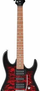 Ibanez Gio GRX70QA Electric Guitar - Transparent Red Burst
