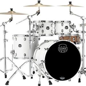 Mapex Saturn Rock 4-Piece Shell Pack with 22 Satin White