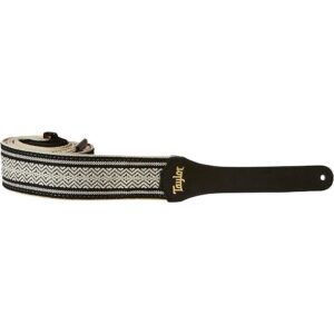 Taylor Strap Jacquard Cotton Black 2 in