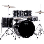 Mapex Comet CM5294FTCDK 22/10/12/16/14S Complete Drumset, Dark Black