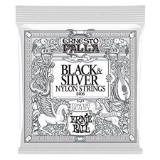 Ernie Ball Ernesto Palla Black & Silver Tie-On Nylon Classical Guitar Strings