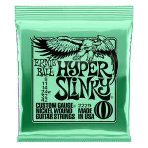 Ernie Ball Hyper Slinky Nickel Wound Electric Guitar Strings 2229
