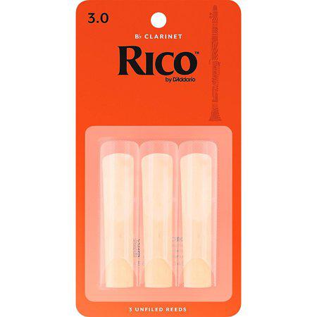 Rico BB Clarinet Reeds - Reeds for Clarinet 3 (pack of 3)