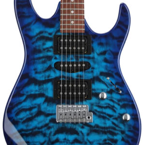 Ibanez Gio GRX70QA Electric Guitar - Transparent Blue Burst