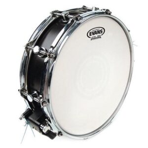 Evans Heavyweight Coated Drumhead - Coated Snare Drum Head - Reverse Dot for Durability, Focus, Attack - 2 Plies of Film