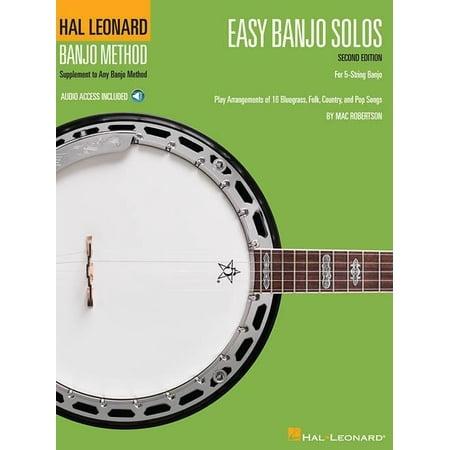 Hal Leonard Easy Banjo Solos for 5-String Banjo Second Edition-Audio Online