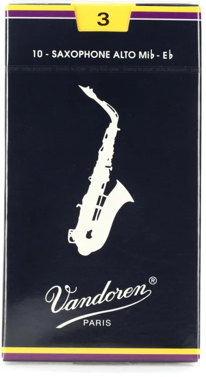 Vandoren Alto Sax Traditional Reeds Strength #3