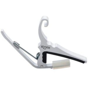 Assorted Kyser Quick-Change Guitar Capo for 6-String Acoustic Guitars, Pure White