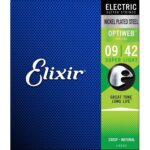 Elixir (09-42) Electric Guitar Strings with Optiweb Coating Super Light