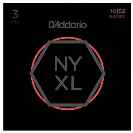 D Addario Nickel Wound Electric Guitar Strings Top / Bottom 52 3 Pack