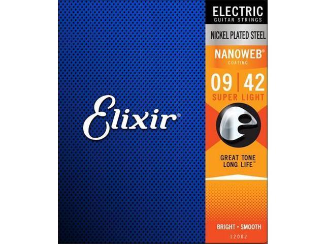 Elixir Strings (9-42) Super Light Nanoweb Electric Guitar Strings