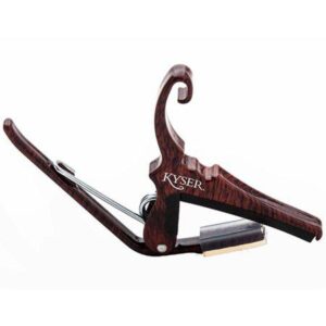 Kyser Quick-Change Guitar Capo for 6-String Acoustic Guitars, Rosewood