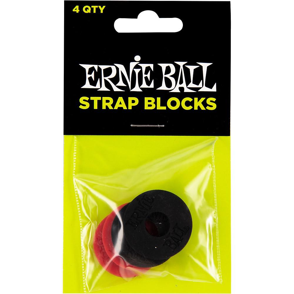 Ernie Ball Strap Blocks- Red and black