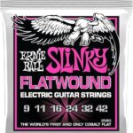 Ernie Ball Super Slinky Cobalt Flatwound Electric Guitar Strings 9-42 Gauge