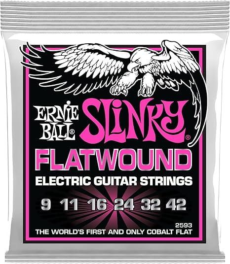 Ernie Ball Super Slinky Cobalt Flatwound Electric Guitar Strings 9-42 Gauge